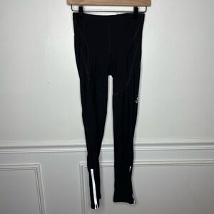 Gore Bike Gear ankle Reflective Zip Athletic Black Legging Womens M